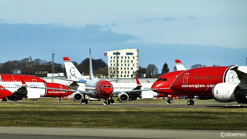 Norwegian - Boeing B 787 - Dreamliner - B 737-800 - langtidslagring - Stavanger lufthavn - Sola