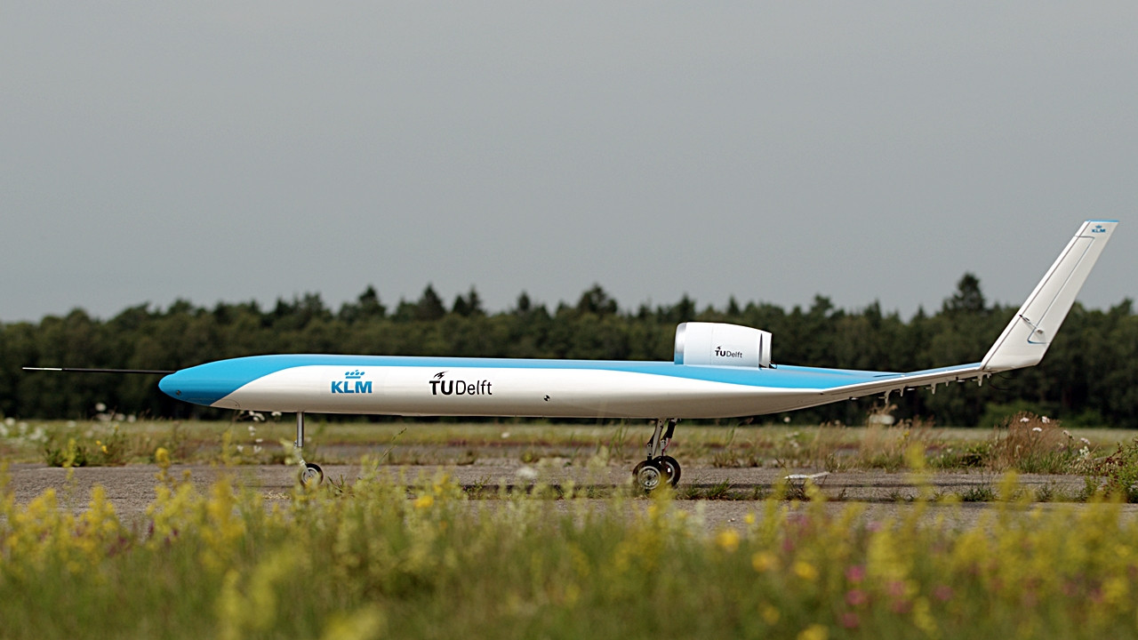 Flying V - eksprimentfly - Drone - KLM - TU Delft