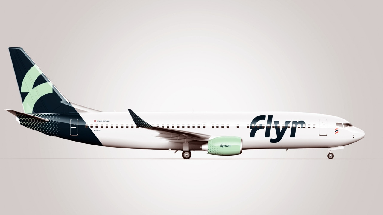 Flyr - Boeing 737-800 - Design: Unfold
