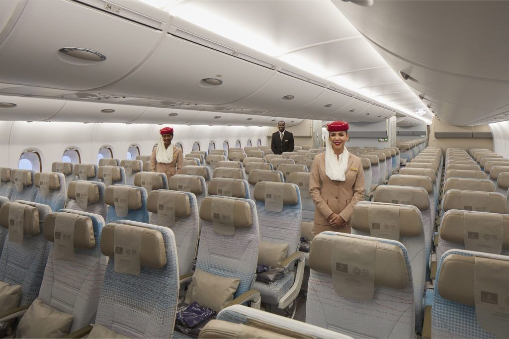Emirates - Airbus A380 - Economy Class - Nyoppusset 2021