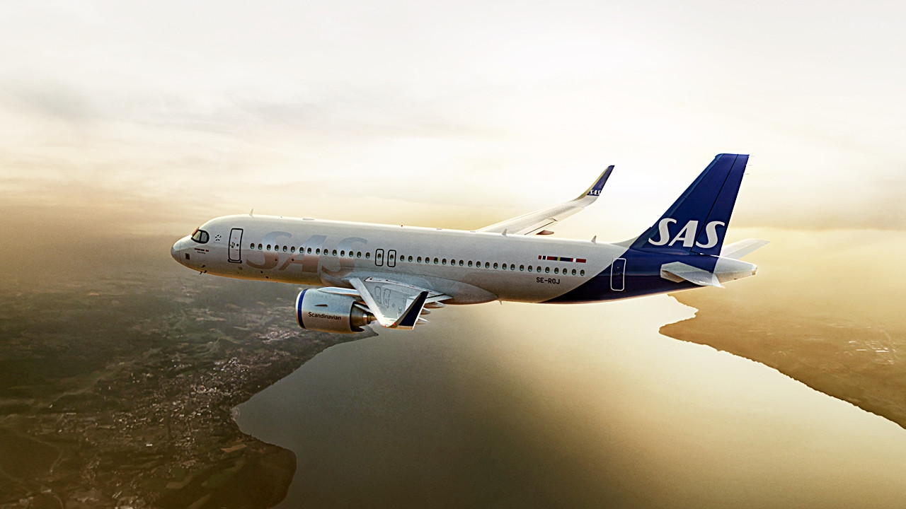 SAS - Airbus -A320neo - Genfersjøen - Lac Leman
