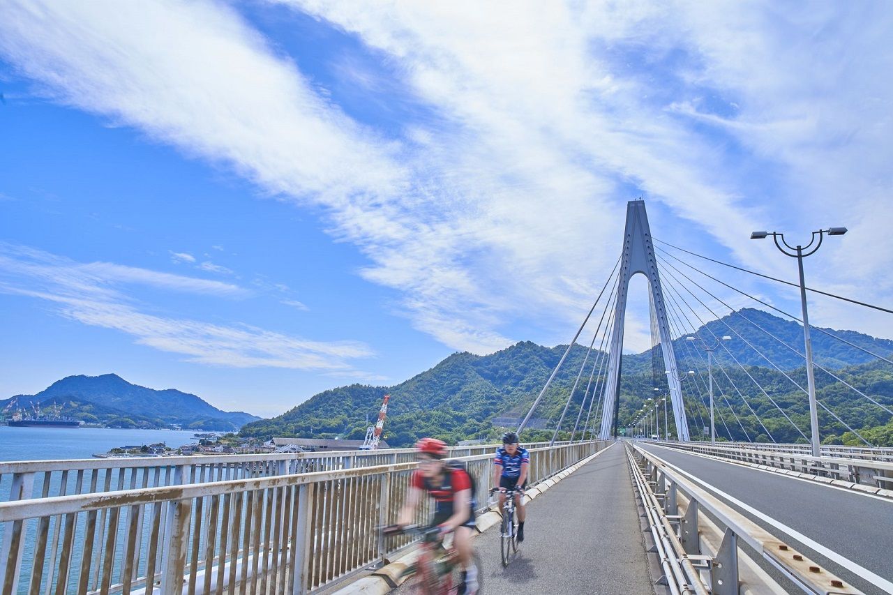 Syklister - Bro - Sykkelferie - Japan