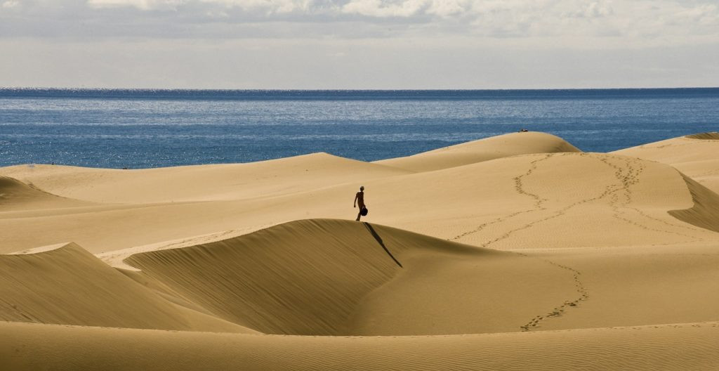 Sanddyner - Mas Palomas - Gran canaria - Kanariøyene - Spania