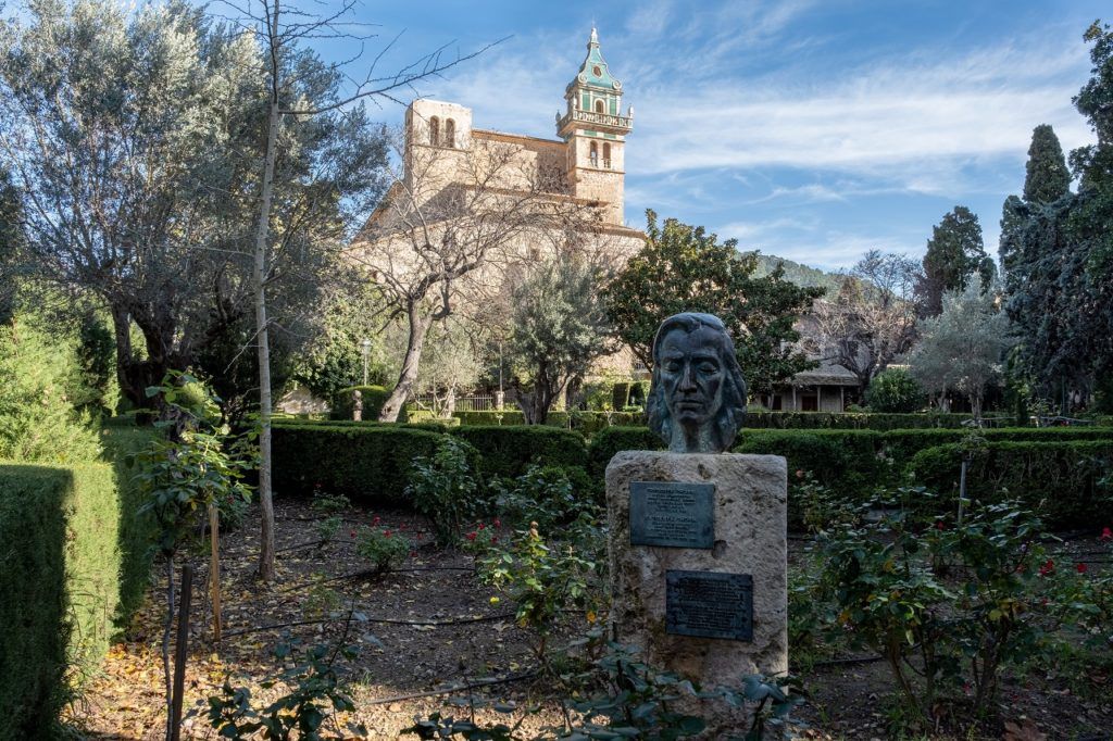 Frédéric Chopin - Byste - Valldemossa-klosteret - Mallorca - Spania