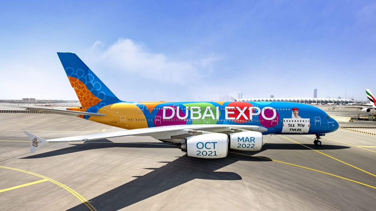 EXPO2020-livery - Emirates - Airbus A 380 - Dubai