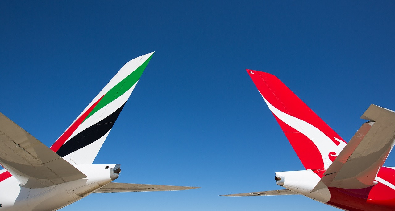 Emirates - Qantas - samarbeid - Codeshare - 2021