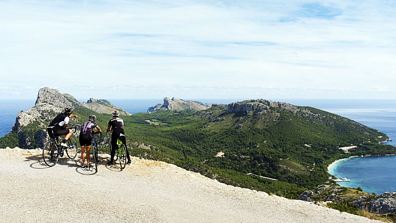 Syklister - Cap de Formentor - Mallorca - Balearene