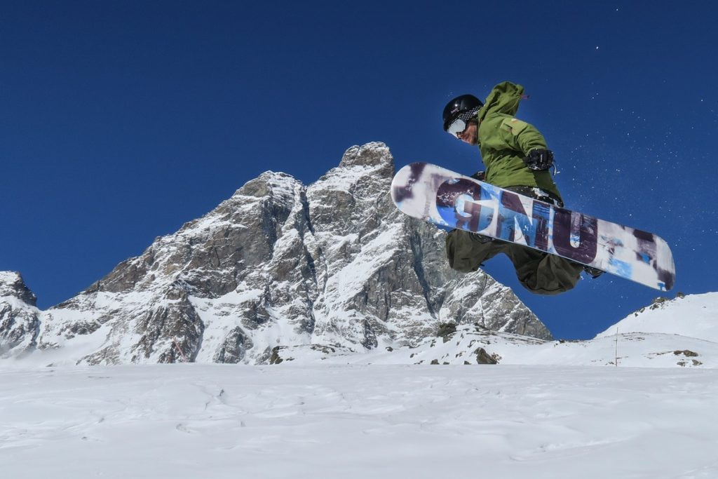 Snowboard - Indian Park Breuil Cervinia - Aostadalen - Italia
