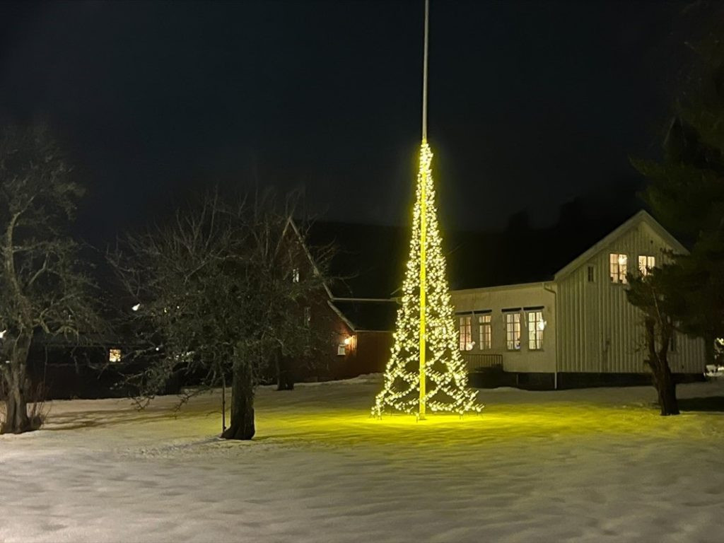 Flaggstang - Julelys - Elektrisitet - Strømpriser - Fjordkraft 
