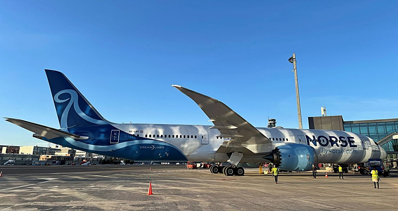 Norse Atlantic Airways - Boeing 787-9 - DReamliner - Oslo lufthavn - Første fly - desember 2021