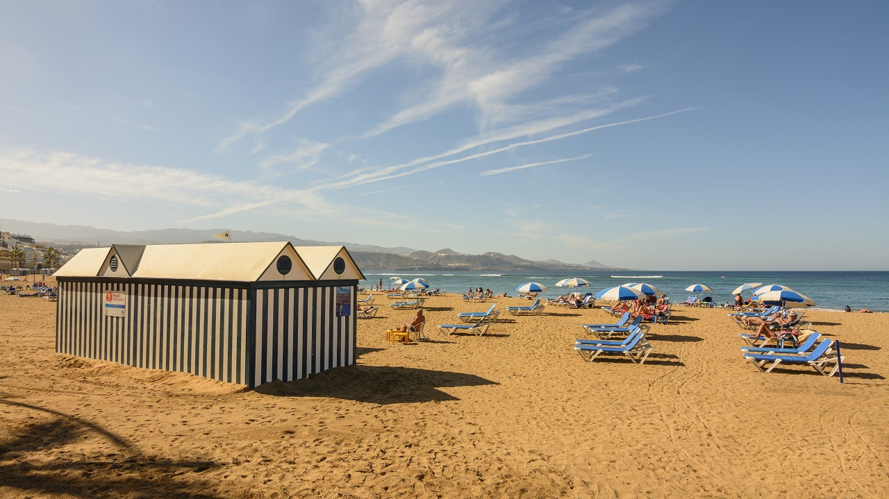 Strand - Playa de las Canteras - Gran Canaria - Kanariøyene - Spania