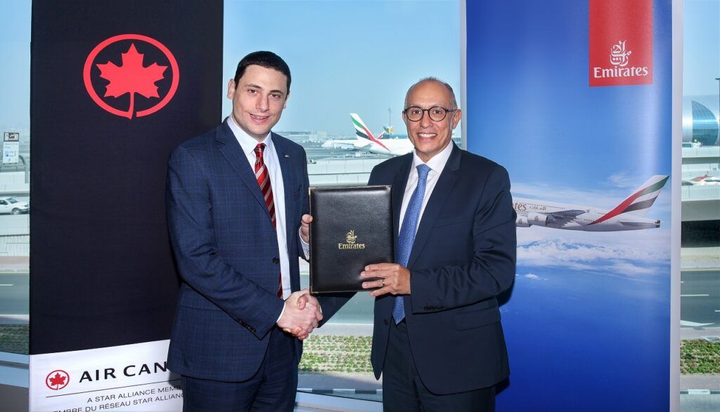 Avtale - Lojalitetsprogrammer - Emirates Skywards - Air Canada - Aeroplan - 2022