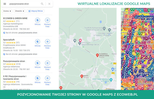 pozycjonowanie stron seo chrzanów trzebinia libiąż google maps
