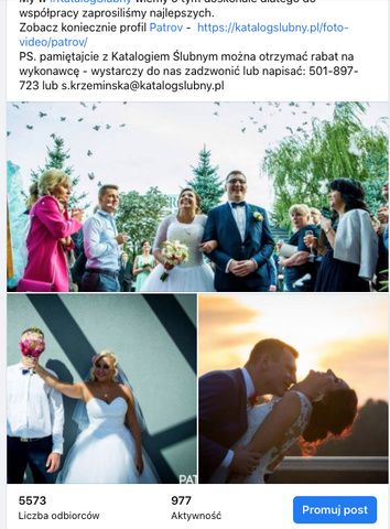 Płatna promocja Katalog Ślubny