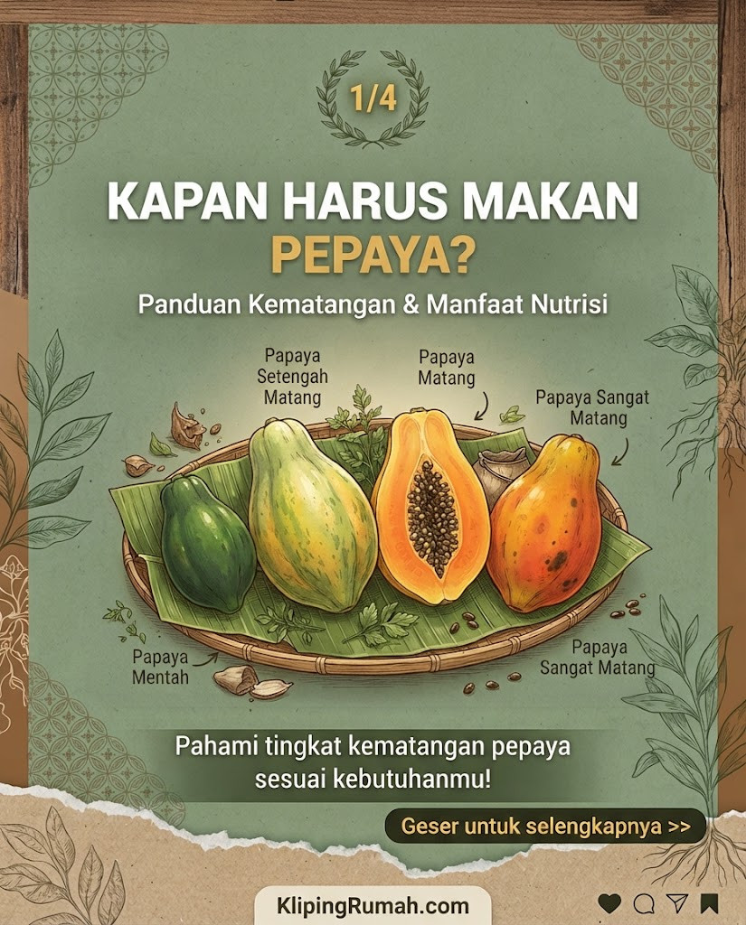 Manfaat Buah Pepaya: Panduan Tingkat Kematangan dan Kandungan Nutrisi Alami untuk Kesehatan Tubuh