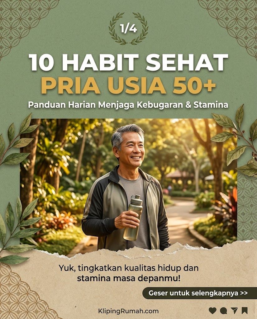 Kebiasaan Sehat Pria Usia 50 Tahun ke Atas: 10 Panduan Harian untuk Menjaga Kebugaran dan Stamina Tubuh