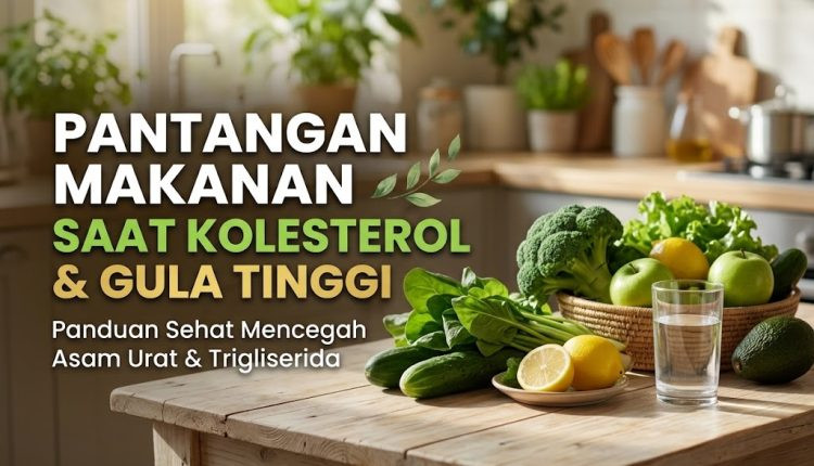 Pantangan Makanan Saat Kolesterol, Asam Urat, Gula Darah, dan Trigliserida Tinggi: Panduan Lengkap Sehat