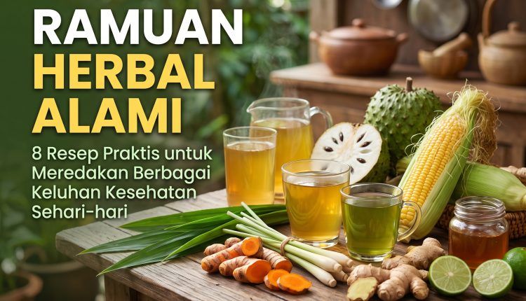 Temukan pilihan ramuan herbal alami dari bahan dapur untuk meredakan maag, amandel, insomnia, kolesterol, hingga batu ginjal secara sehat.