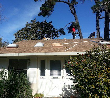 roofers installing skylights in Palo Alto, California