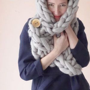 chunky knit scarf snood