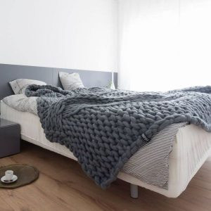 cable knit bedcover