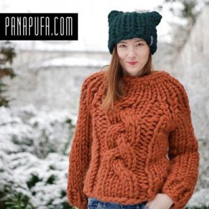 Chunky Knit Sweater Organic Merino Baroque