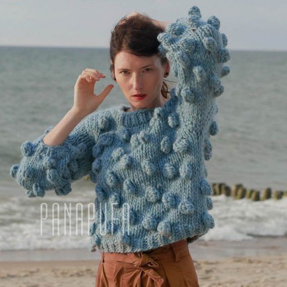 light-blue-bubbles-chunky-knit-alpaca-wool-sweater-jumper