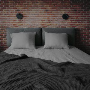linen-throw-homewear-loft-bedding-dark-blue-cotton-linen-waffle-blanket-for-bedroom-contemporary-sustainable-interior-design-panapufa-loft