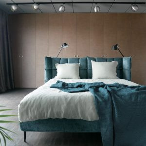 linen-bedding-green-linen-waffle-blanket-kingsize-for-bedroom-contemporary-sustainable-interior-design-panapufa-boho-style-loft-scandinavian-interior-design-trends