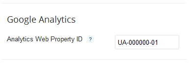 Analytics Web Property ID
